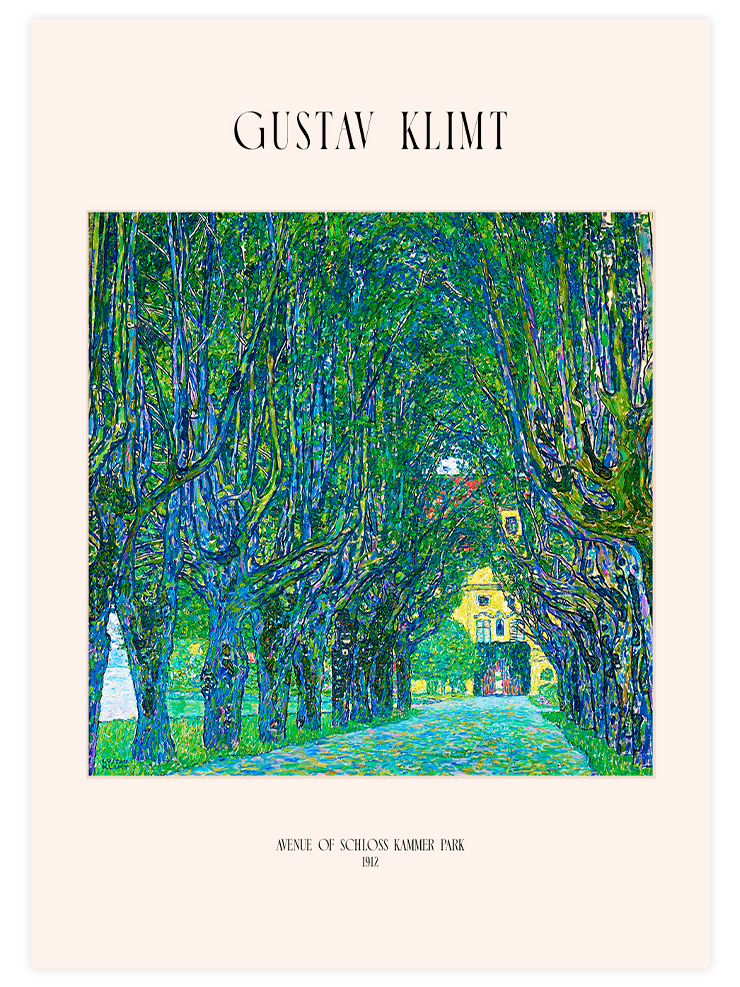 Klimt Avenue of Schloss Kammer Park - Art Print