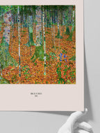 Gustav Klimt Birch Forest - Art Print