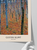 Gustav Klimt Birch Forest - Art Print