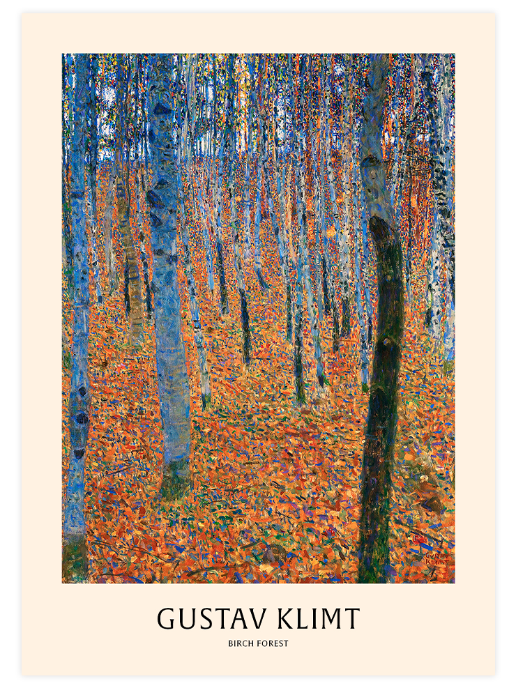 Gustav Klimt Birch Forest - Art Print Ürün ana görseli
