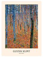 Gustav Klimt Birch Forest - Art Print