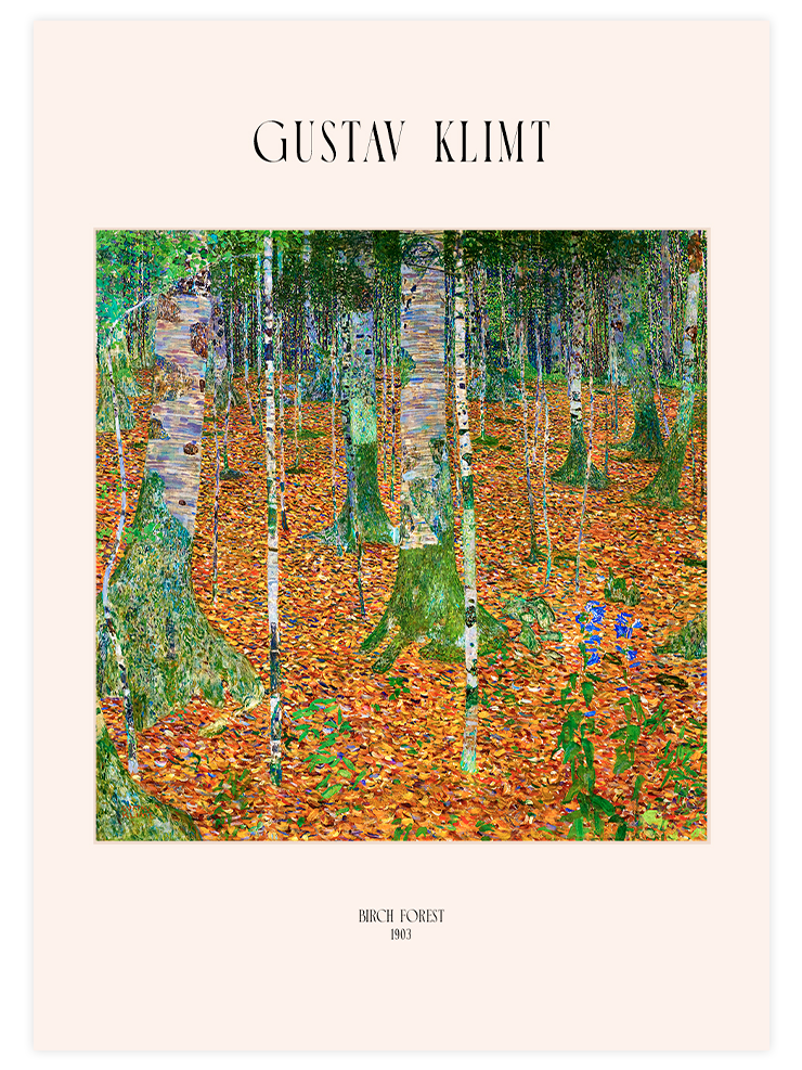 Gustav Klimt Birch Forest - Art Print Ürün ana görseli
