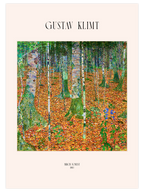 Gustav Klimt Birch Forest - Art Print