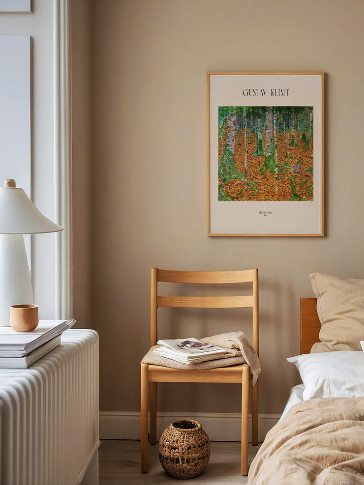 Gustav Klimt Birch Forest - Art Print  Poster