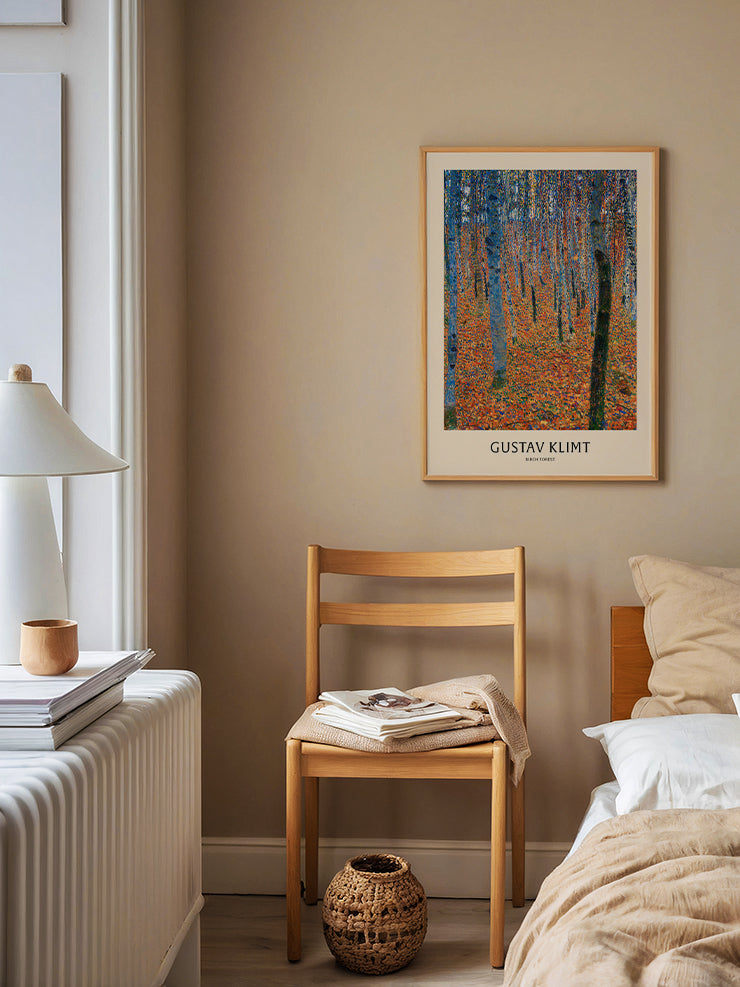 Gustav Klimt Birch Forest - Art Print Ürün ikincil görseli