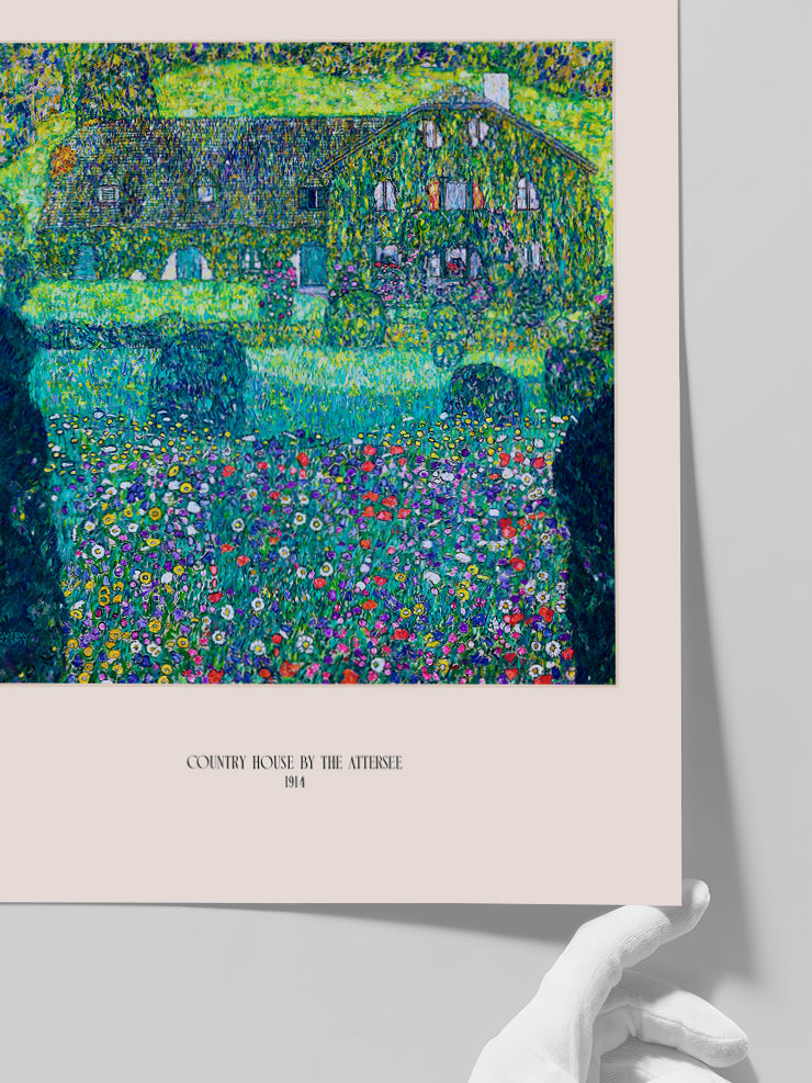 Klimt Country House by the Attersee - Art Print  Poster