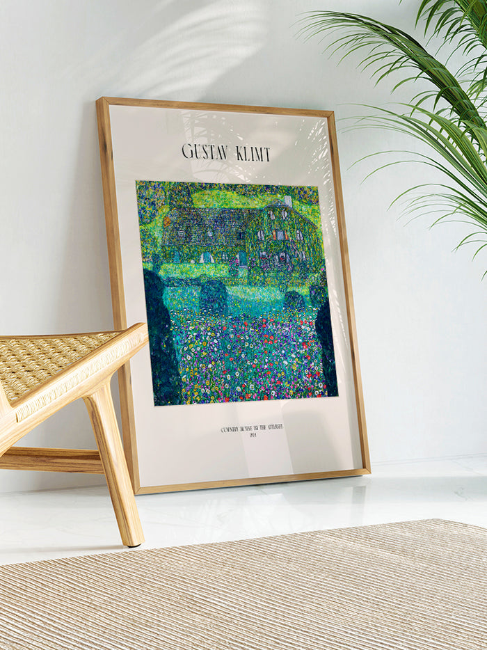 Klimt Country House by the Attersee - Art Print  Poster