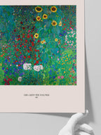 Klimt Farm Garden with Sunflowers - Art Print
