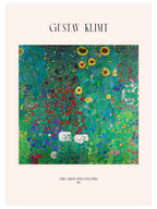 Klimt Farm Garden with Sunflowers - Art Print