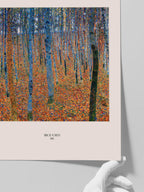 Gustav Klimt Birch Forest - Art Print