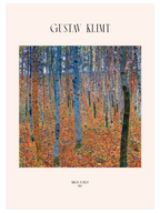 Gustav Klimt Birch Forest - Art Print