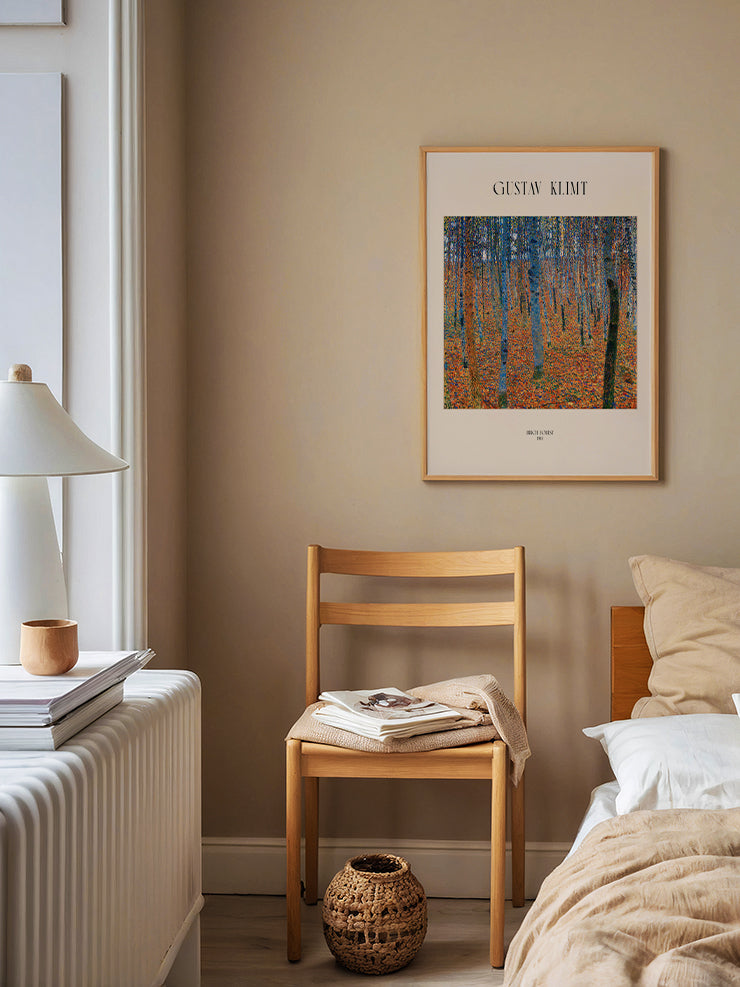 Gustav Klimt Birch Forest - Art Print  Poster