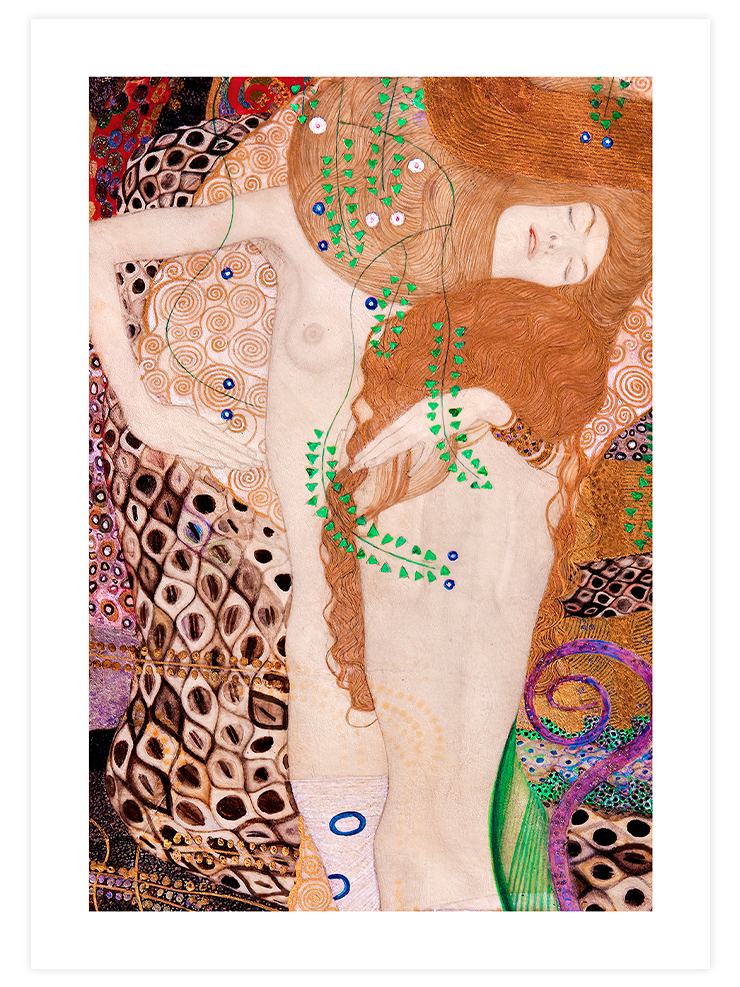 Klimt Friends (Water Serpants) - Art Print Ürün ana görseli