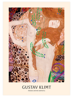 Klimt Arkadaşlar (Su Yılanları) - Art Print