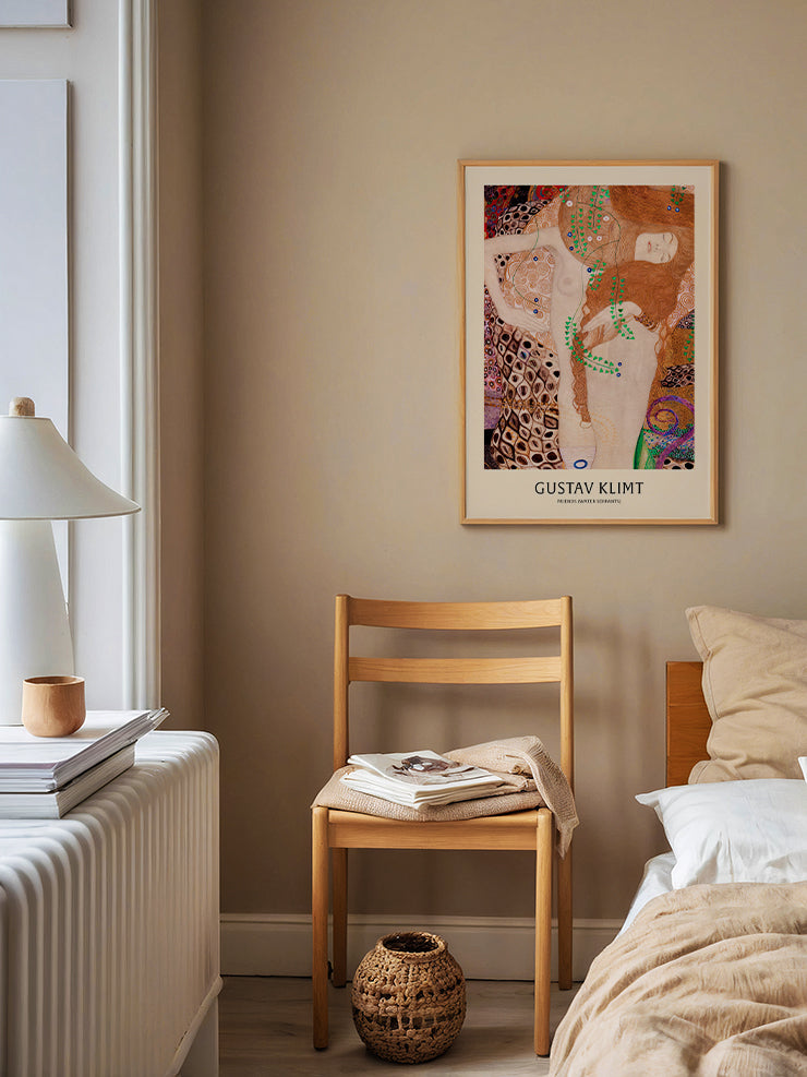 Klimt Arkadaşlar (Su Yılanları) - Art Print  Poster