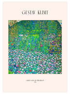 Klimt Garden Landscape with Hilltop - Art Print