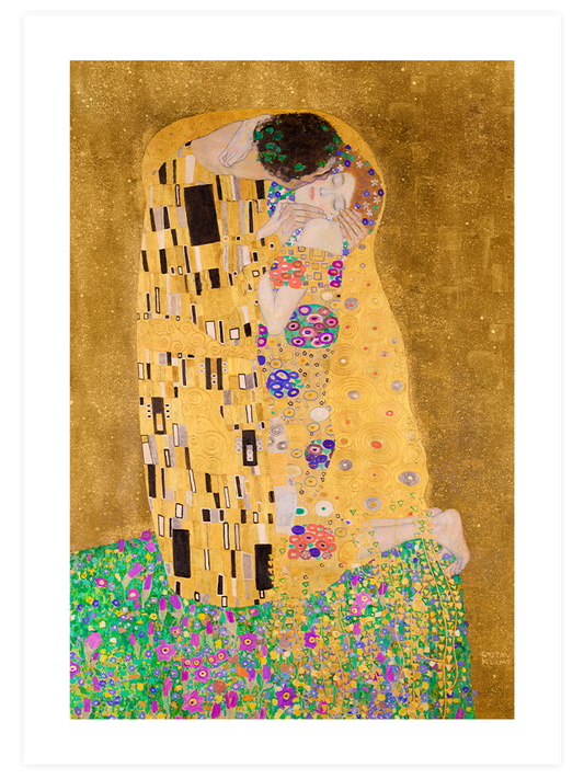 Gustav Klimt The Kiss - Art Print