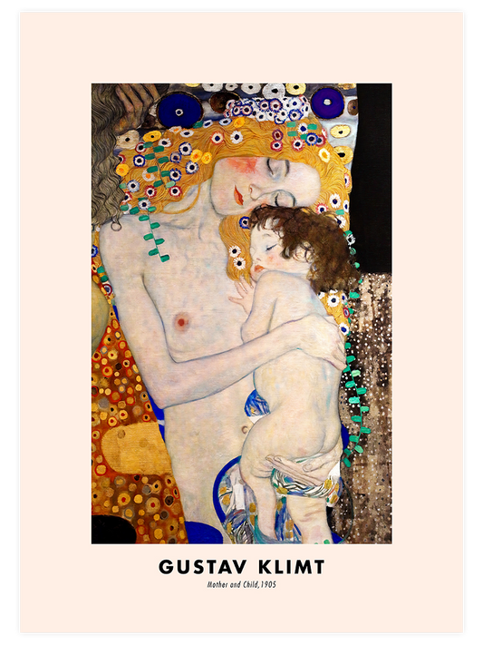 Gustav Klimt Mother and Child - Art Print