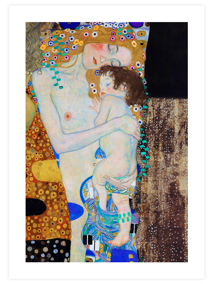 Gustav Klimt Mother and Child - Art Print Ürün ana görseli