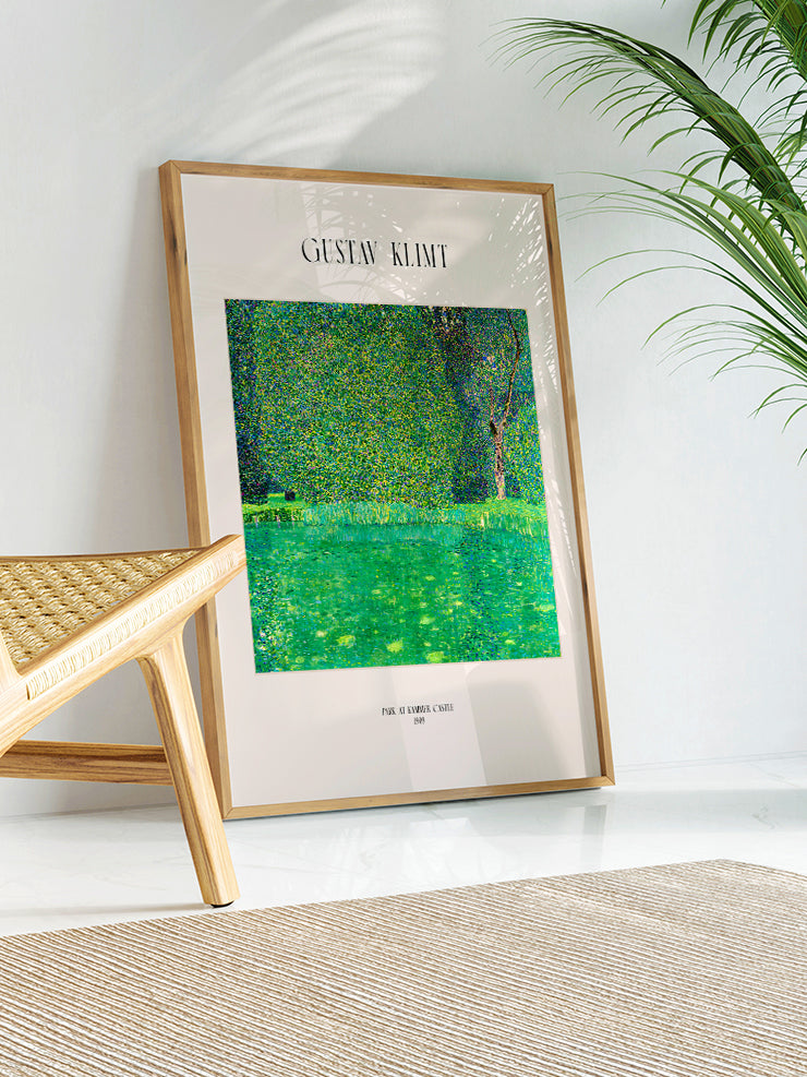 Klimt Park at Kammer Castle - Art Print  Poster