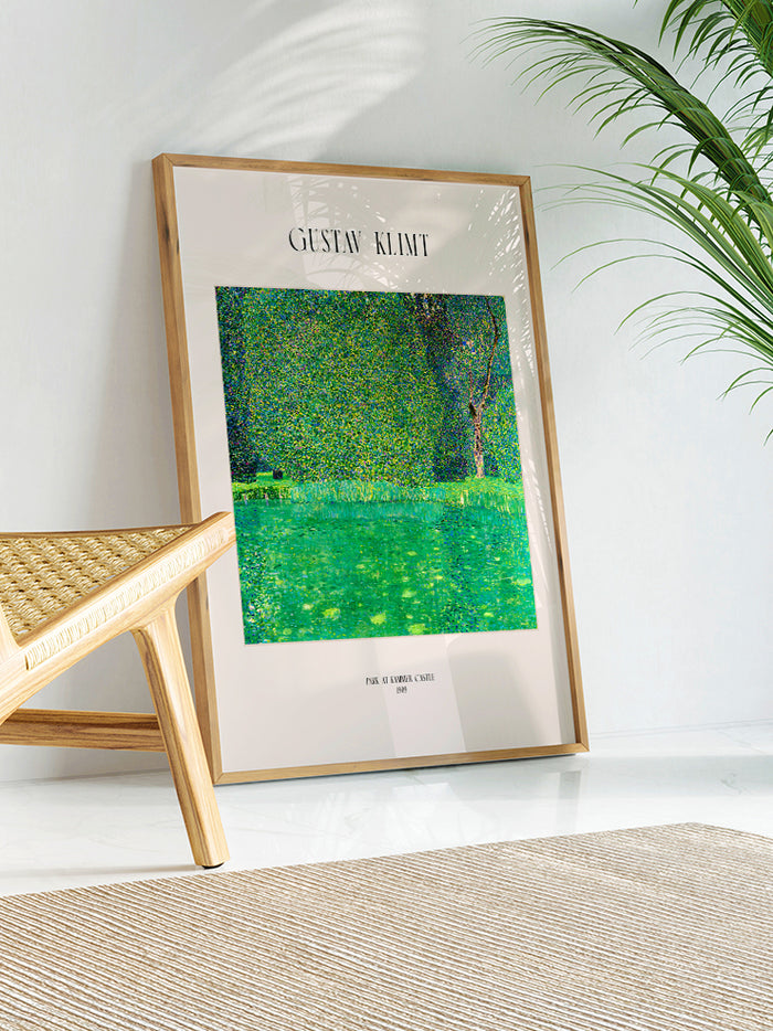 Klimt Park at Kammer Castle - Art Print  Poster