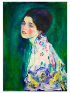 Klimt Portrait of a Lady - Art Print