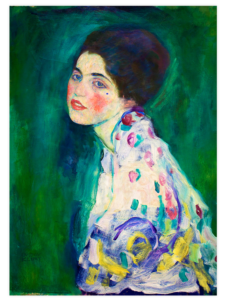 Klimt Portrait of a Lady - Art Print