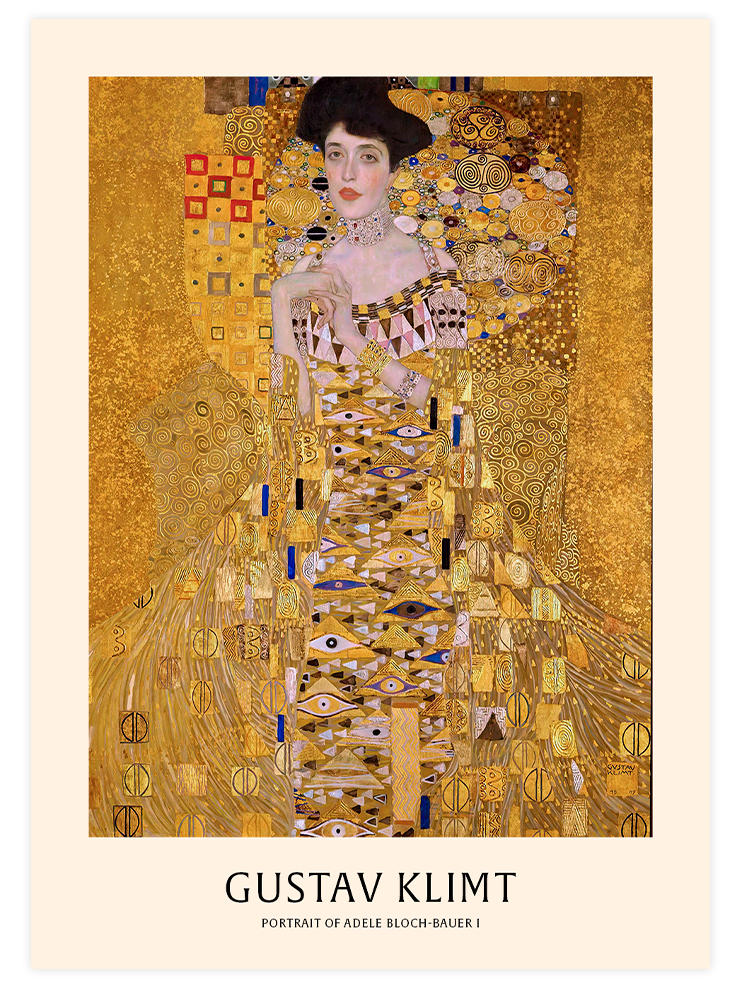 Klimt Portrait Of Adele Bloch Bauer - Art Print Ürün ana görseli