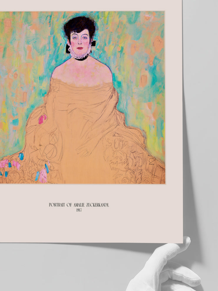 Klimt Portrait of Amalie Zuckerkandl - Art Print  Poster