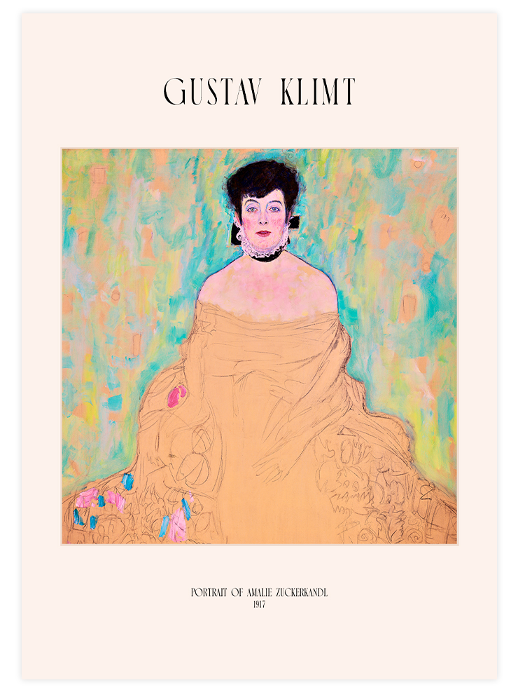Klimt Portrait of Amalie Zuckerkandl - Art Print