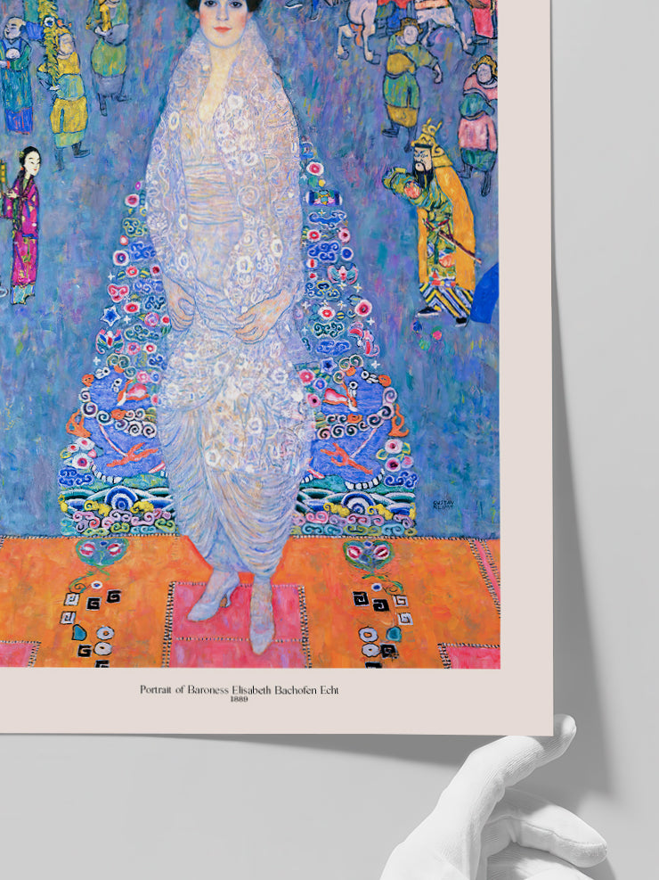 Klimt Portrait of Baroness Elisabeth Bachofen Echt - Art Print  Poster