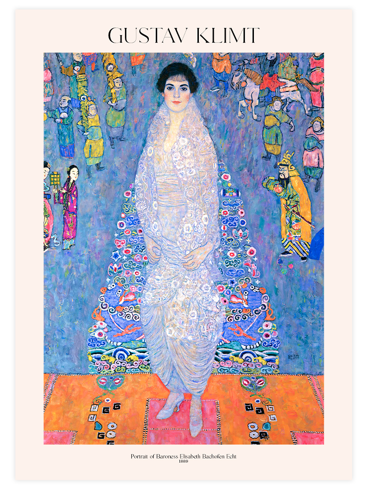 Klimt Portrait of Baroness Elisabeth Bachofen Echt - Art Print