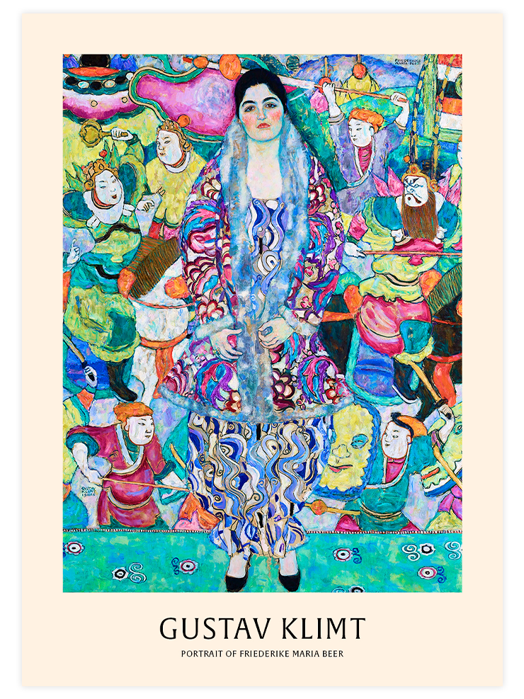 Klimt Portrait of Friederike Maria Beer - Art Print