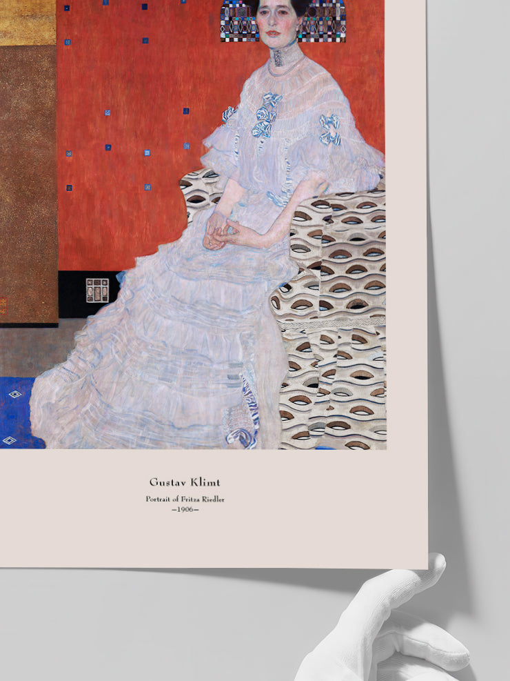 Klimt Portrait of Fritza Riedler - Art Print