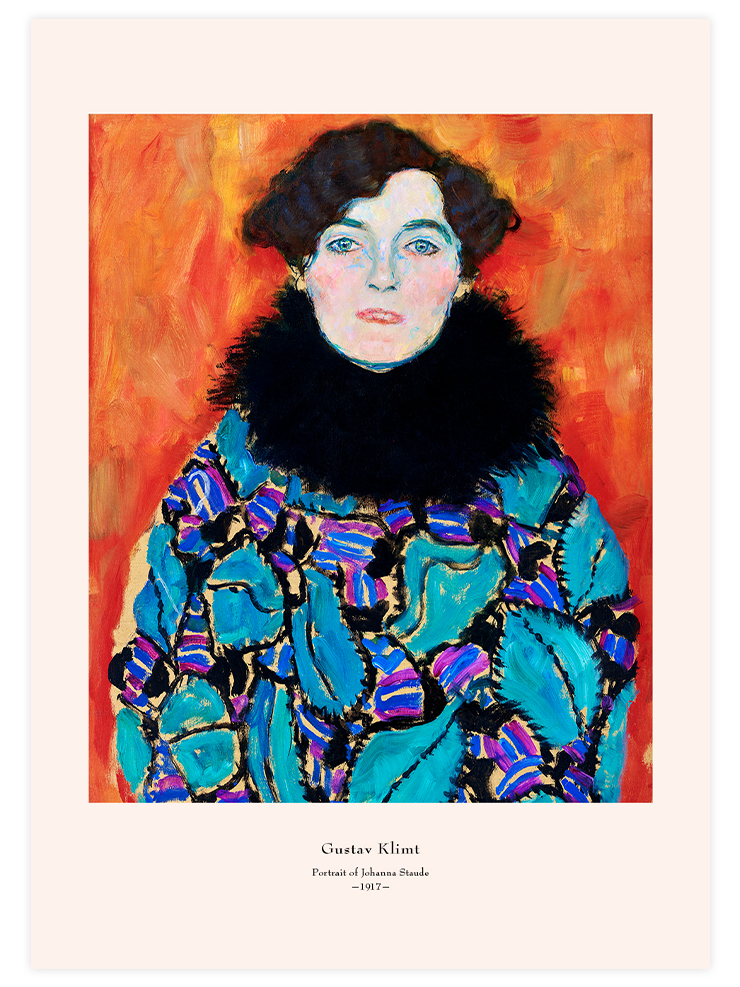 Klimt Portrait of Johanna Staude - Art Print
