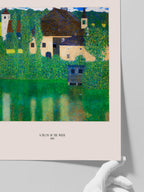 Klimt Schloss by the Water - Art Print