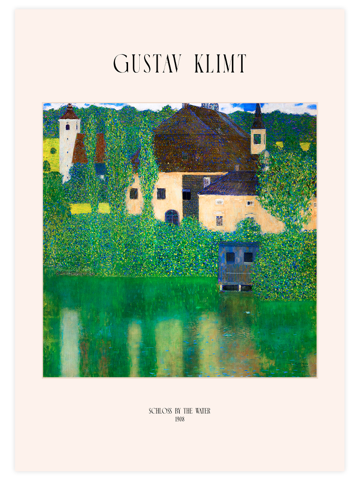 Klimt Schloss by the Water - Art Print Ürün ana görseli