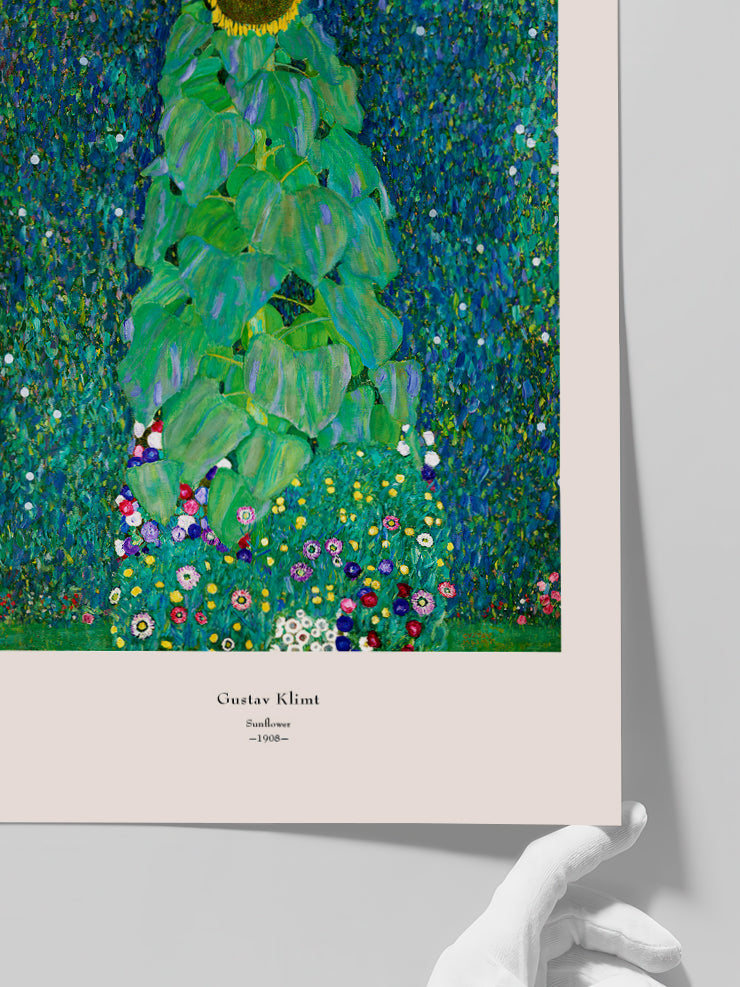 Gustav Klimt The Sunflower - Art Print  Poster