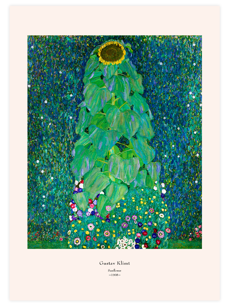 Gustav Klimt The Sunflower - Art Print