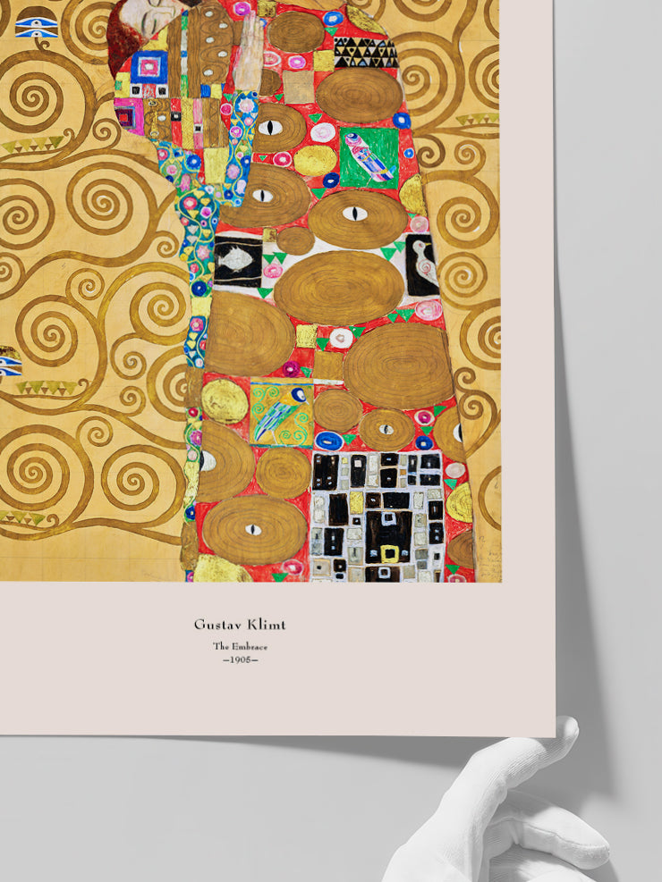 Gustav Klimt The Embrace - Art Print