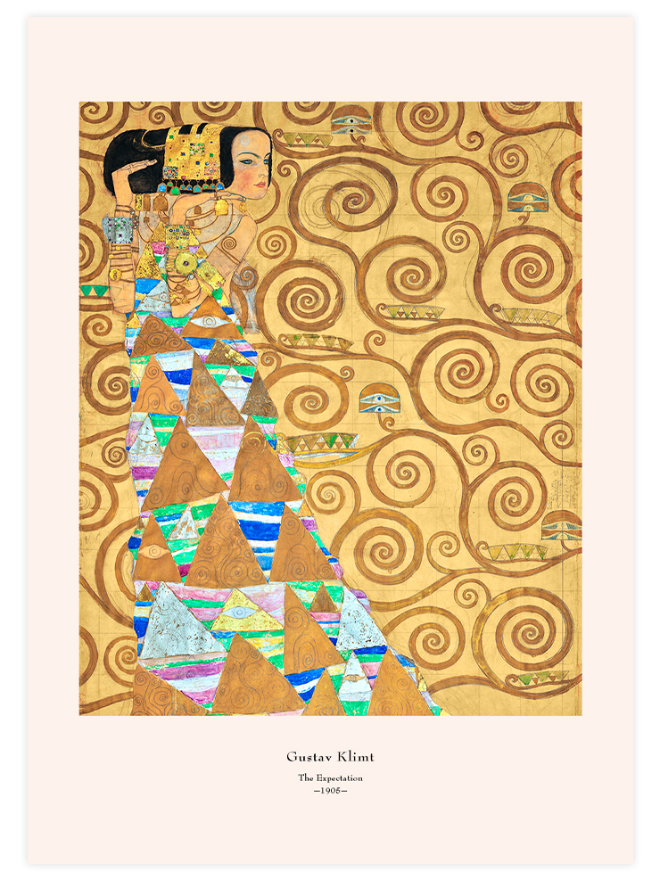 Klimt The Expectation - Art Print