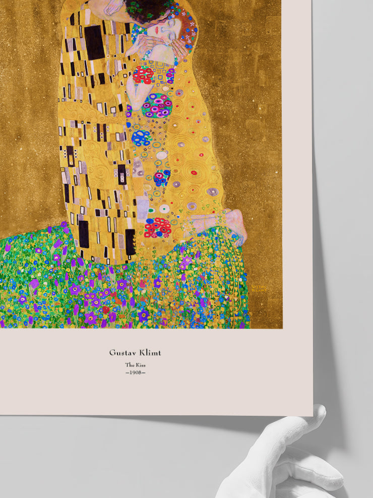 Gustav Klimt The Kiss - Art Print  Poster