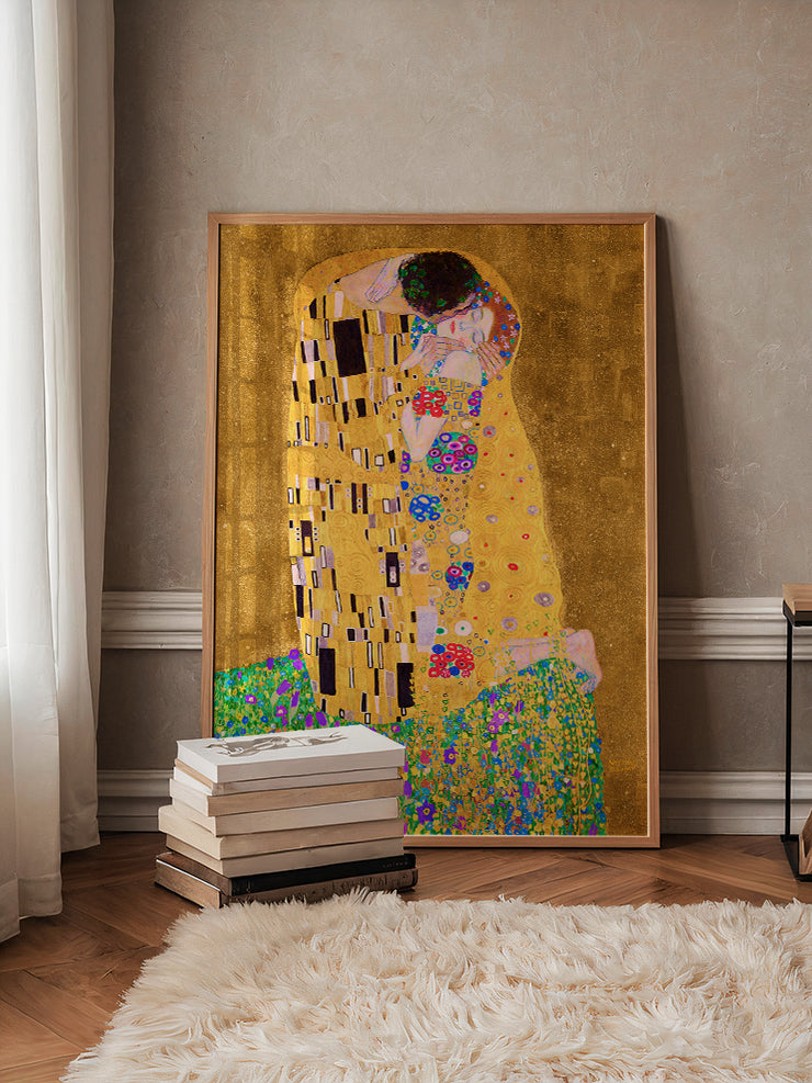 Klimt The Kiss - Art Print Ürün ikincil görseli