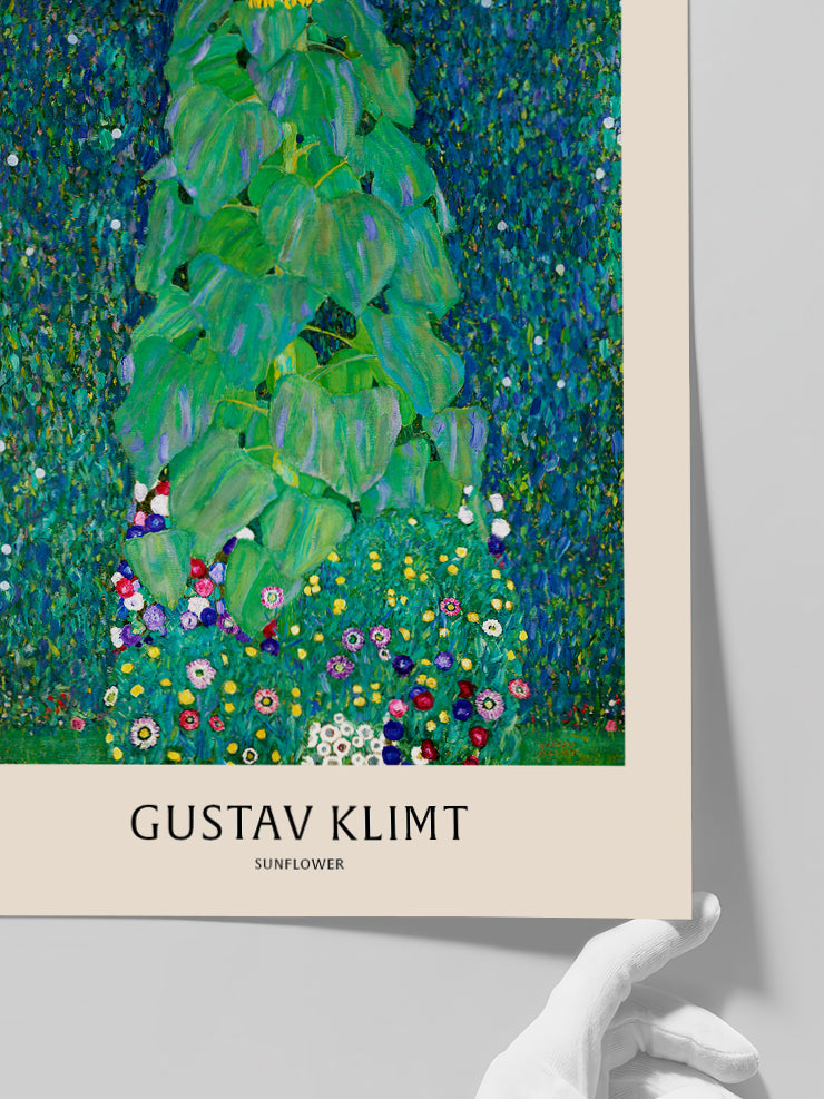 Gustav Klimt Ayçiçeği - Art Print  Poster