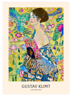 Gustav Klimt Woman With Fan - Art Print
