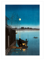 Kobayashi Evening Cool On Sumida - Art Print