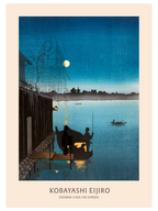 Kobayashi Evening Cool on Sumida - Art Print