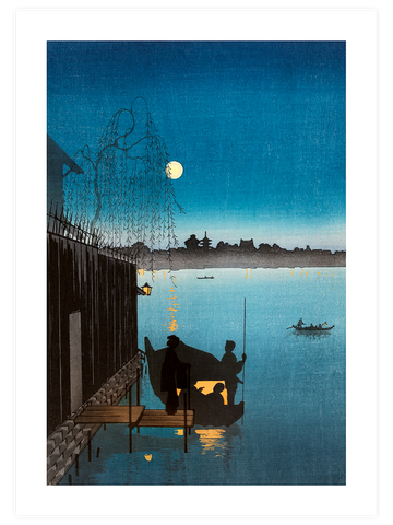 Kobayashi Evening Cool On Sumida - Art Print