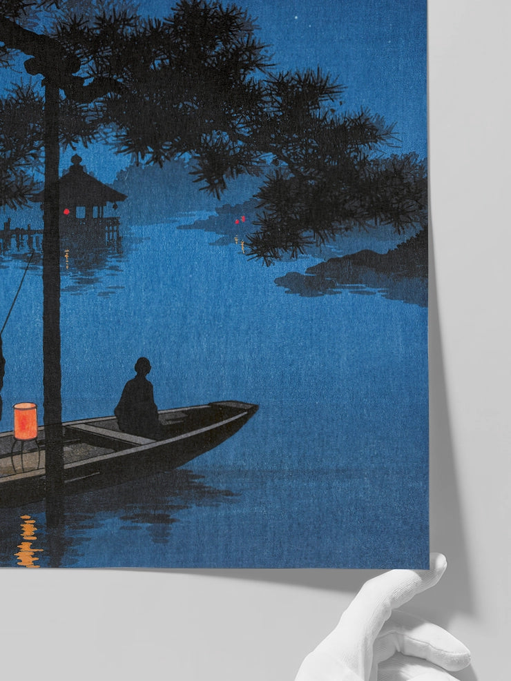 Koho, Stars over Biwa Lake - Art Print  Poster
