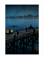 Koho Shoda Ohashi Bridge at Atako - Art Print